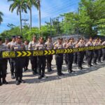 Polres Nganjuk Cek Kesiapan Personel dan peralatan Dalmas Sambut Hari Buruh 2025