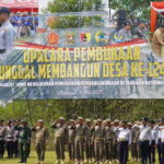 Bupati Nganjuk Pukul Gong, dimulainya TMMD ke 124 tahun 2025.