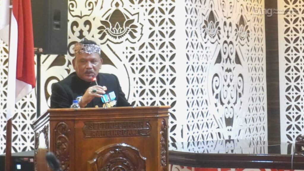 Bupati Nganjuk Marhaen Djumadi, hadiri Paripurna Istimewa DPRD, Peringantan HUT Nganjuk ke – 1088.