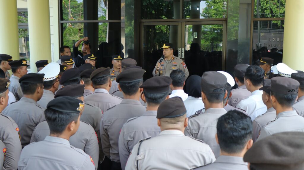 Apel Pagi, Kapolres Nganjuk Minta Anggota Lebih Proaktif Layani Masyarakat