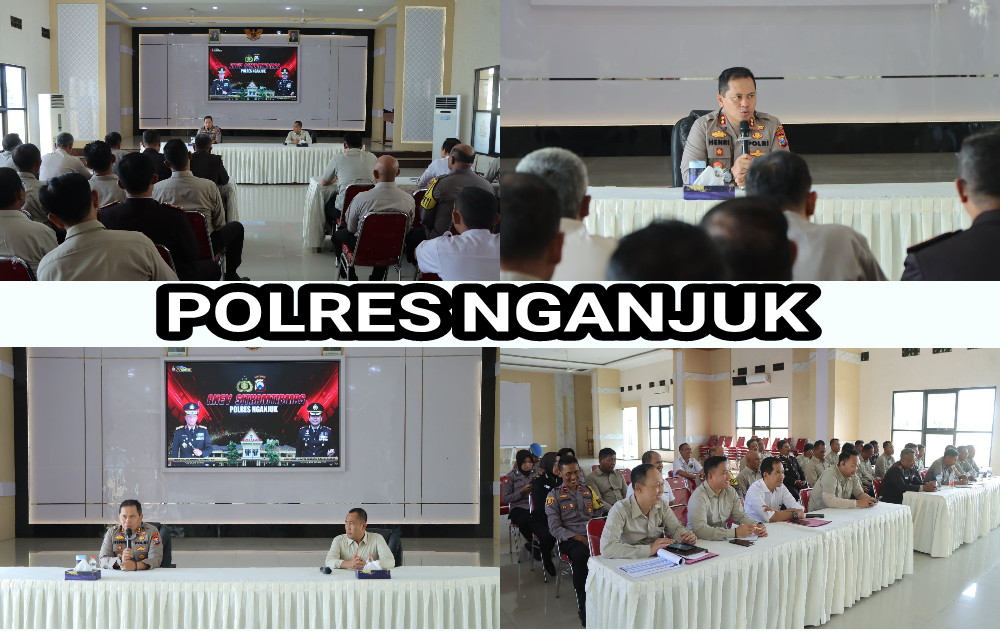 Anev Mei 2025: Kapolres Nganjuk Soroti CCTV dan Percepatan Penyelesaian Kasus