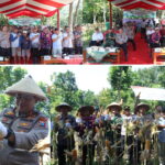Polres Nganjuk Ikuti Zoom dan Panen Raya Jagung Serentak Bersama Presiden RI Prabowo Subianto