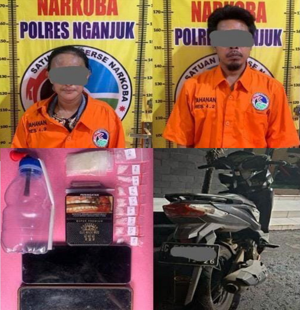 Sepasang Pengedar Sabu Ditangkap di Tanjunganom, Polisi Amankan 1,77 Gram Barang Bukti