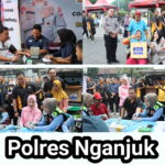 Polres Nganjuk Gelar Bakti Sosial Car Free Day, Wujud Nyata Pelayanan Publik di HUT Bhayangkara ke-79