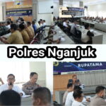 Polres Nganjuk Gelar Rakor Pengamanan Pengesahan Warga Baru PSHT