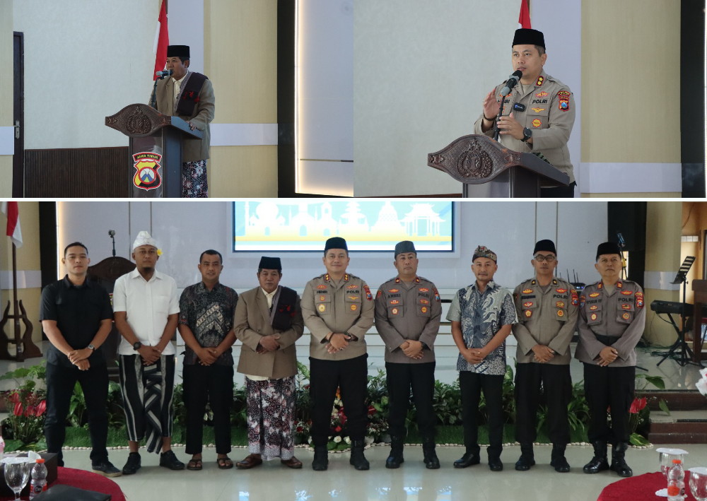 Doa Bersama Lintas Agama Jelang Peringatan Hari Bhayangkara ke-79 di Polres Nganjuk