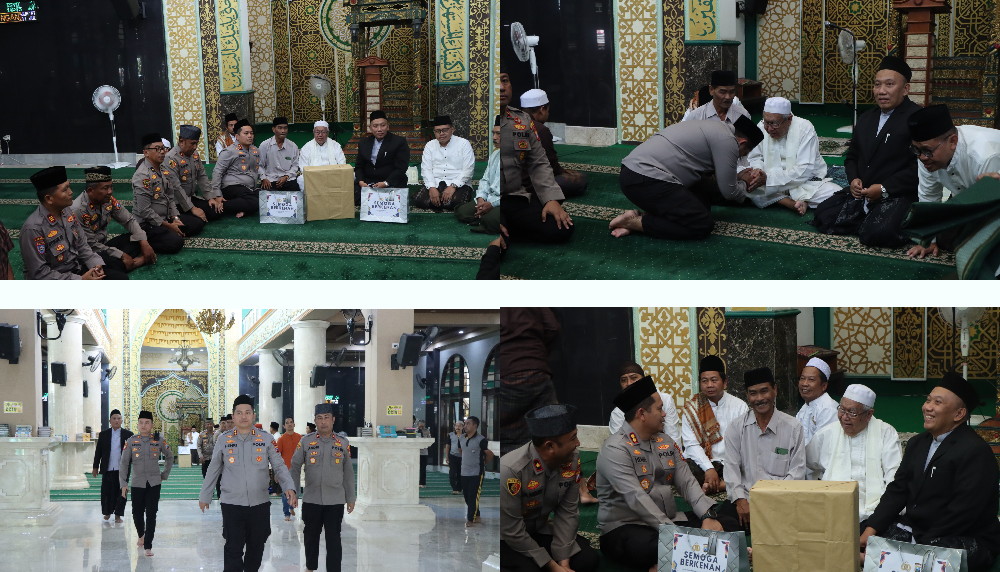 Kapolres Nganjuk Safari Jumat di Masjid Agung Baitussalam, Ajak Warga Jaga Kedamaian dan Toleransi