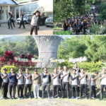 Kapolres Nganjuk Pimpin Jalan Sehat Menuju Bukit Surga, Jalin Kebersamaan di Alam Terbuka