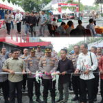 Meriah! Polres Nganjuk Buka Bazar UMKM dan Festival Musik Pelajar di GOR Bung Karno