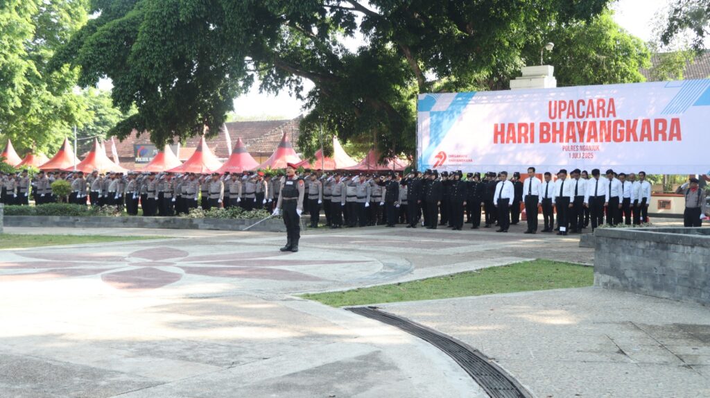 Peringati Hari Bhayangkara ke-79, Polres Nganjuk Tegaskan Komitmen “Polri untuk Masyarakat”