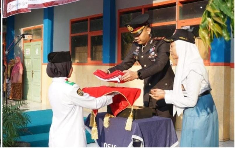 Polres Nganjuk dan Polsek Jajaran Serentak Jadi Pembina Upacara HUT RI ke-80