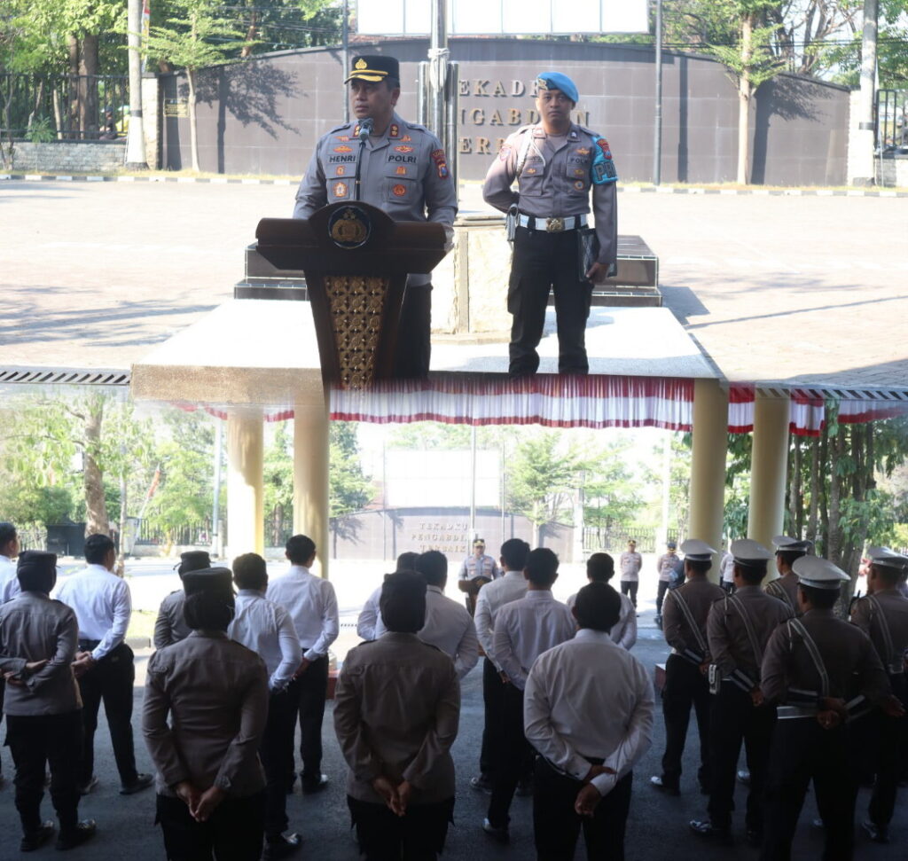 Kapolres Nganjuk Intruksikan Personel Siaga, Tegaskan Jaga Mako dan Obyek Vital