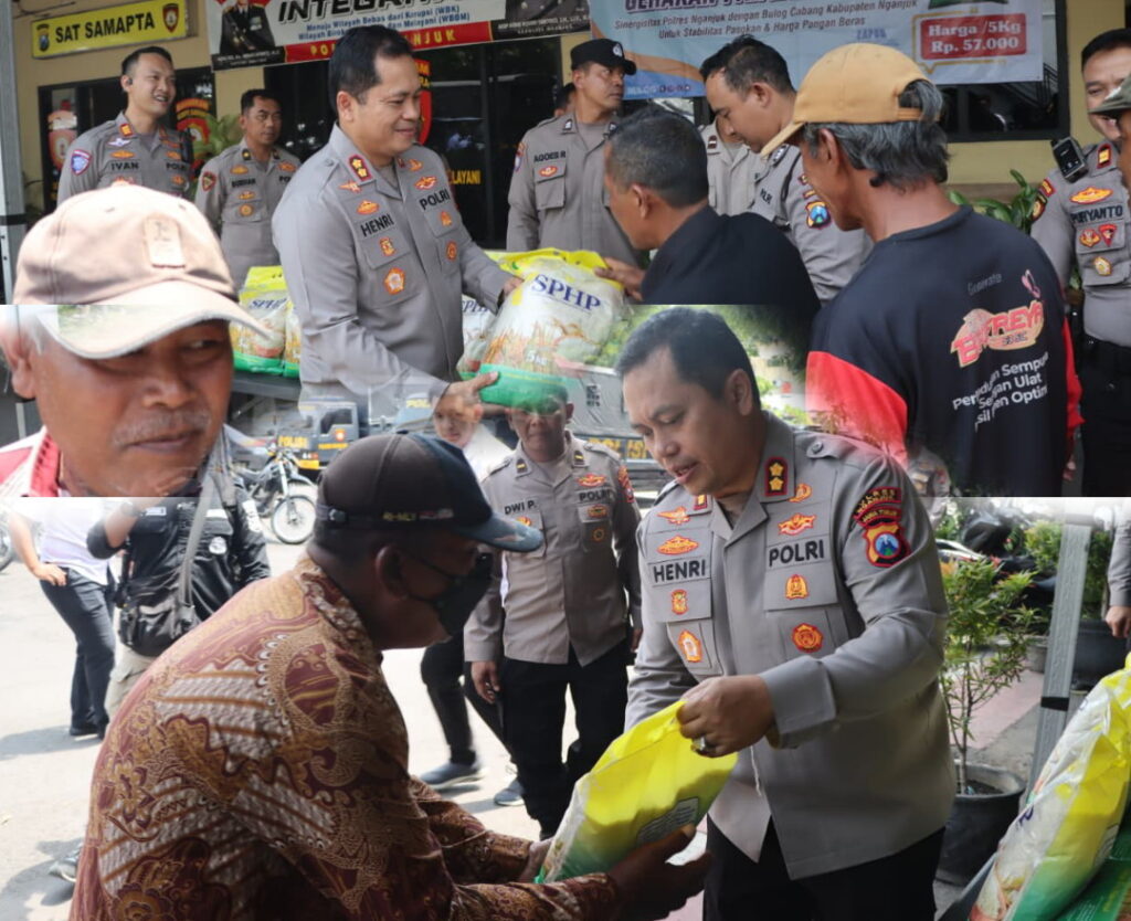 Polres Nganjuk Gelar Gerakan Pangan Murah untuk Warga Sekitar Mako