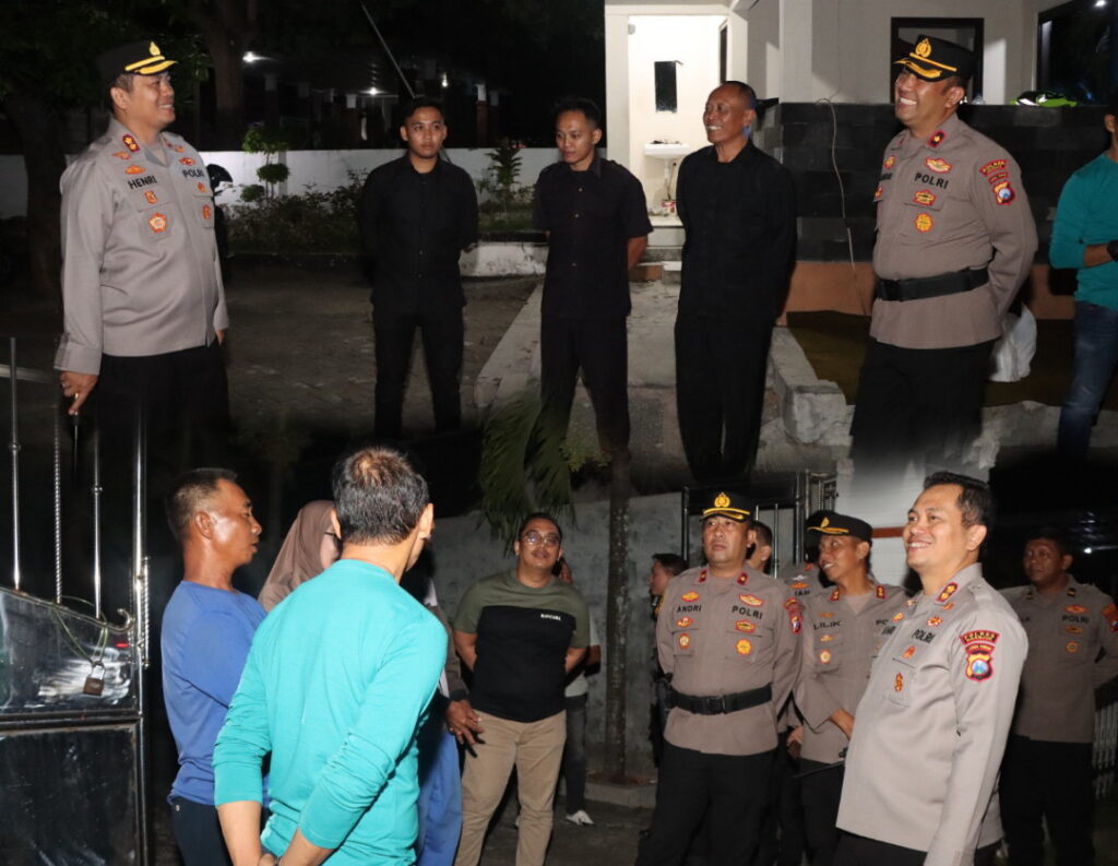 Kapolres Nganjuk Pimpin Patroli Malam, Pastikan Keamanan Obyek Vital