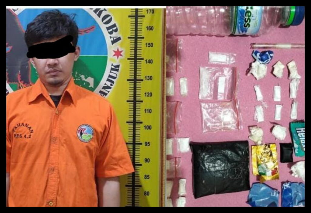 Polres Nganjuk Bekuk Pengedar Sabu di Sawahan, Amankan 3,79 Gram dalam Operasi Tumpas