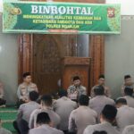 Polres Nganjuk Gelar Binrohtal, Kapolres Ajak Dalami Makna Surat-Surat Al-Qur’an dalam Tugas Kepolisian