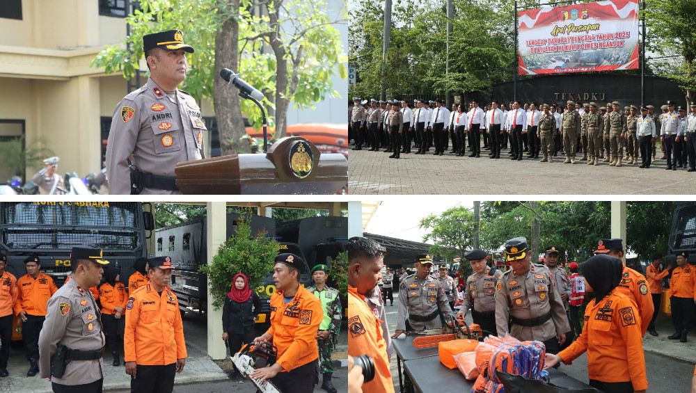 Polres Nganjuk Mantapkan Sinergi Lintas Instansi Guna Kesiapan Hadapi Bencana Alam