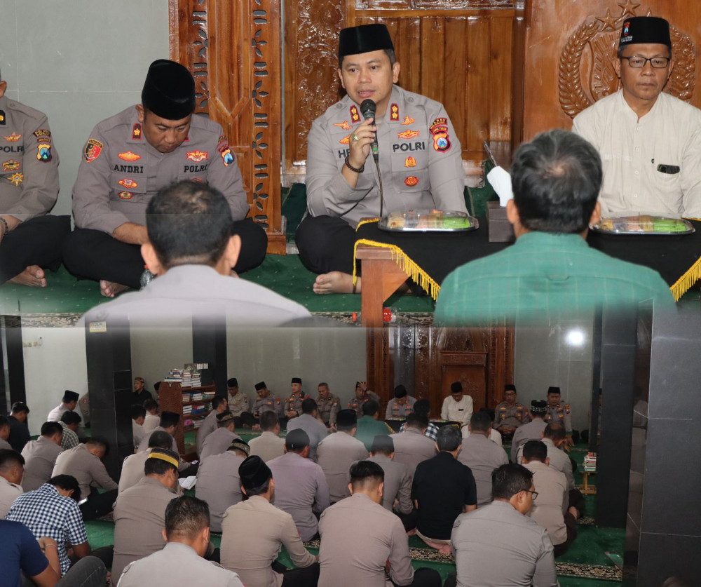 Polres Nganjuk Tanamkan Nilai Surat Yasin dalam Pembinaan Rohani Anggota