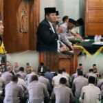 Polres Nganjuk Gelar Binrohtal, Tekankan Pentingnya Ikhlas dalam Menjalankan Tugas Kepolisian