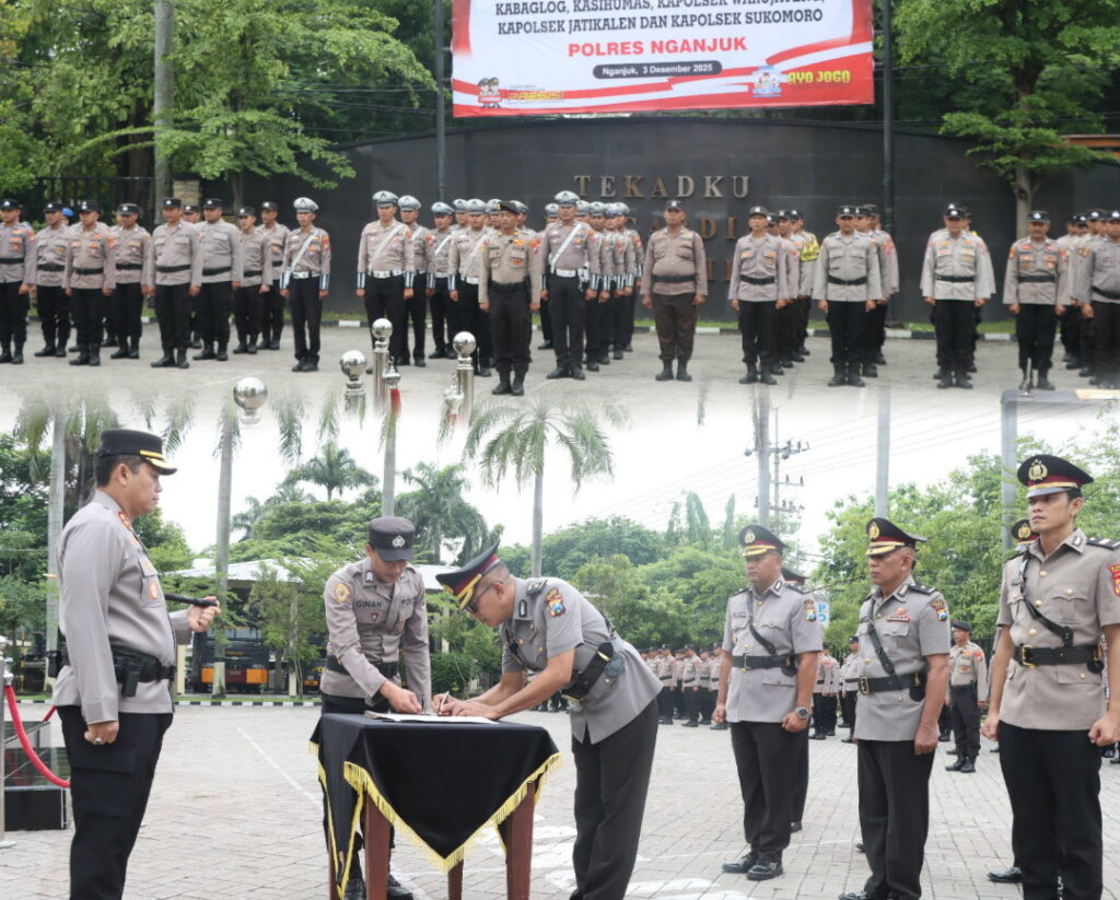 Mutasi Pejabat Polres Nganjuk , Akselerasi Tugas Jadi Prioritas