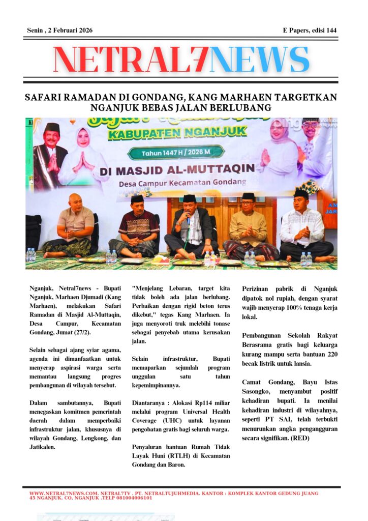 Safari Ramadan di Gondang, Kang Marhaen Targetkan Nganjuk Bebas Jalan Berlubang