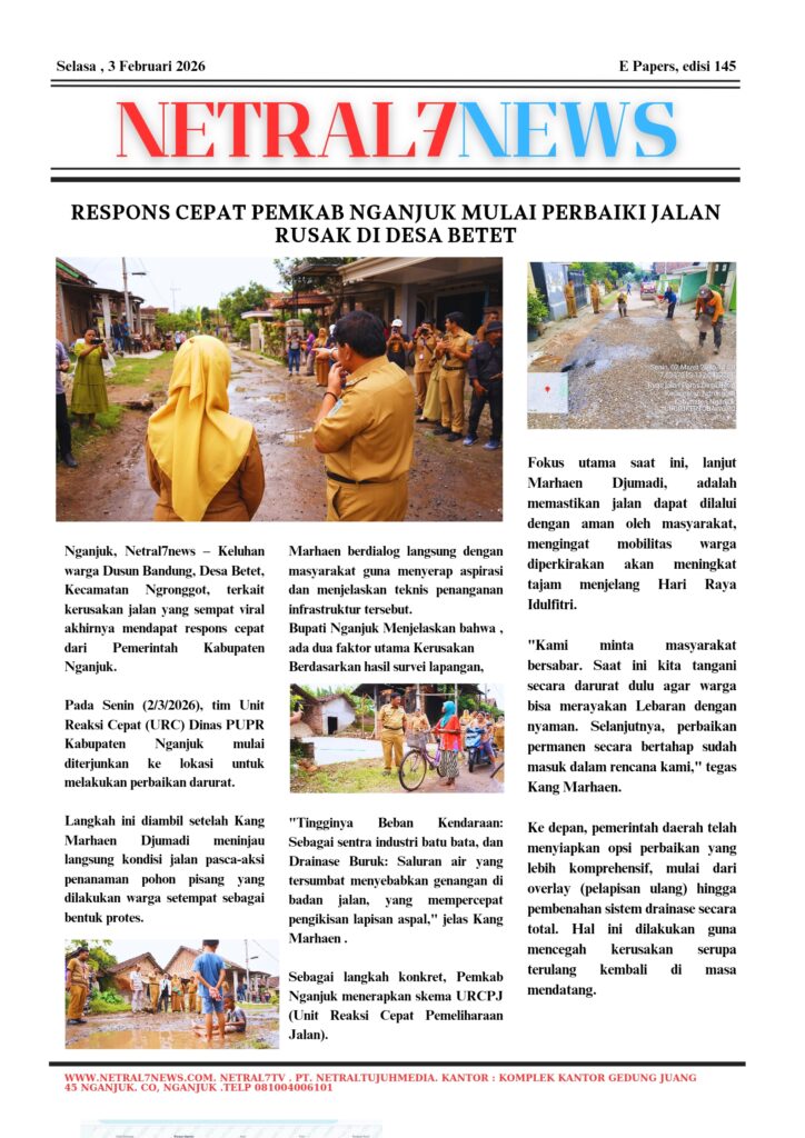 Respons Cepat Pemkab Nganjuk Mulai Perbaiki Jalan Rusak di Desa Betet