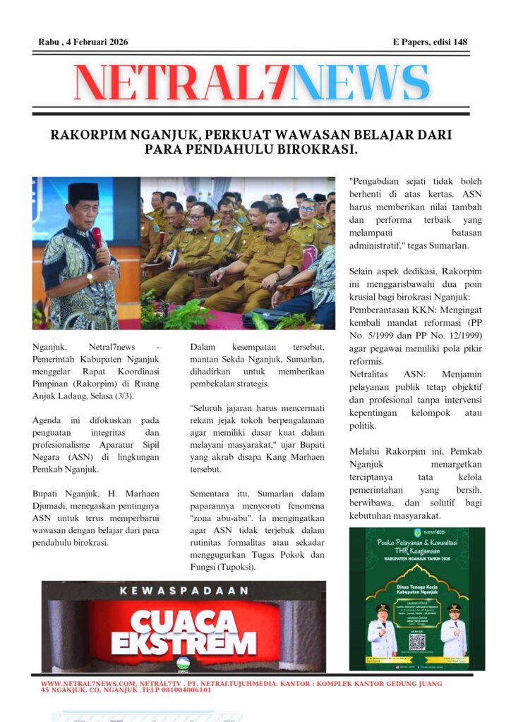 Rakorpim Nganjuk, Perkuat Wawasan Belajar dari Para Pendahulu Birokrasi.