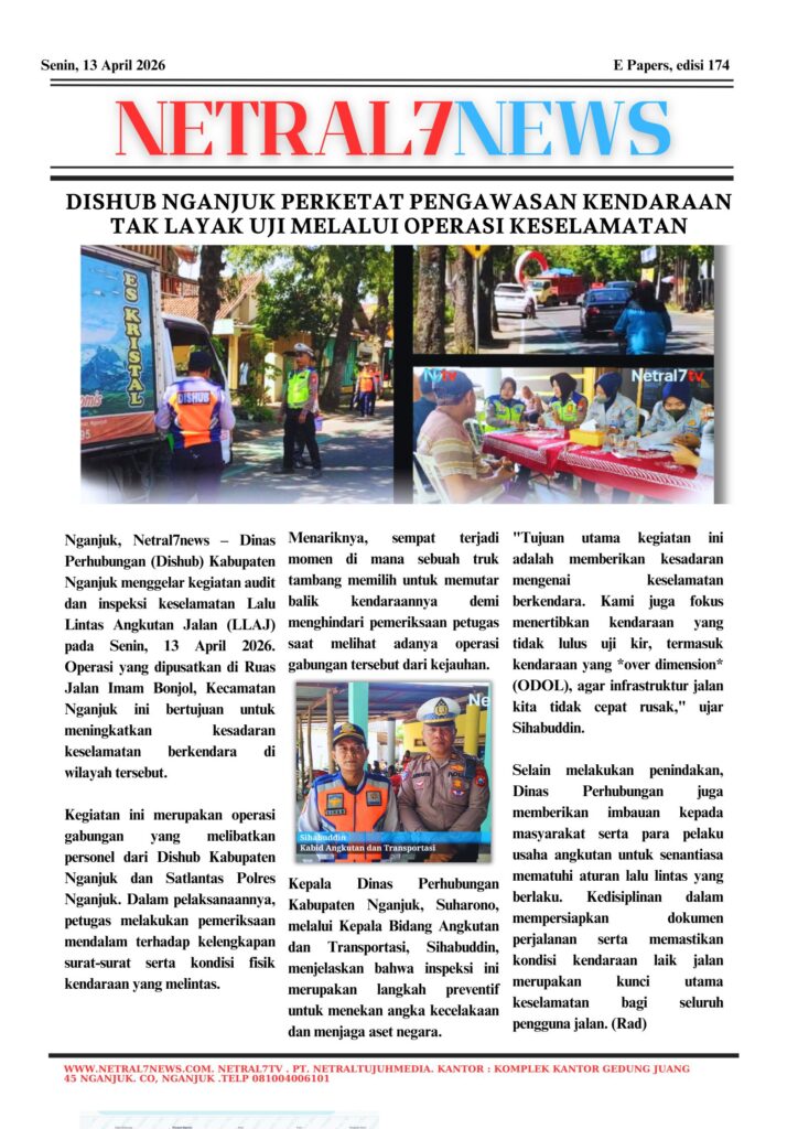 Dishub Nganjuk Perketat Pengawasan Kendaraan Tak Layak Uji melalui Operasi Keselamatan