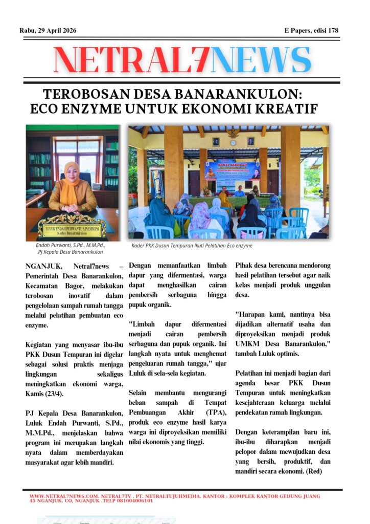 Terobosan Desa Banarankulon: Eco Enzyme untuk Ekonomi Kreatif