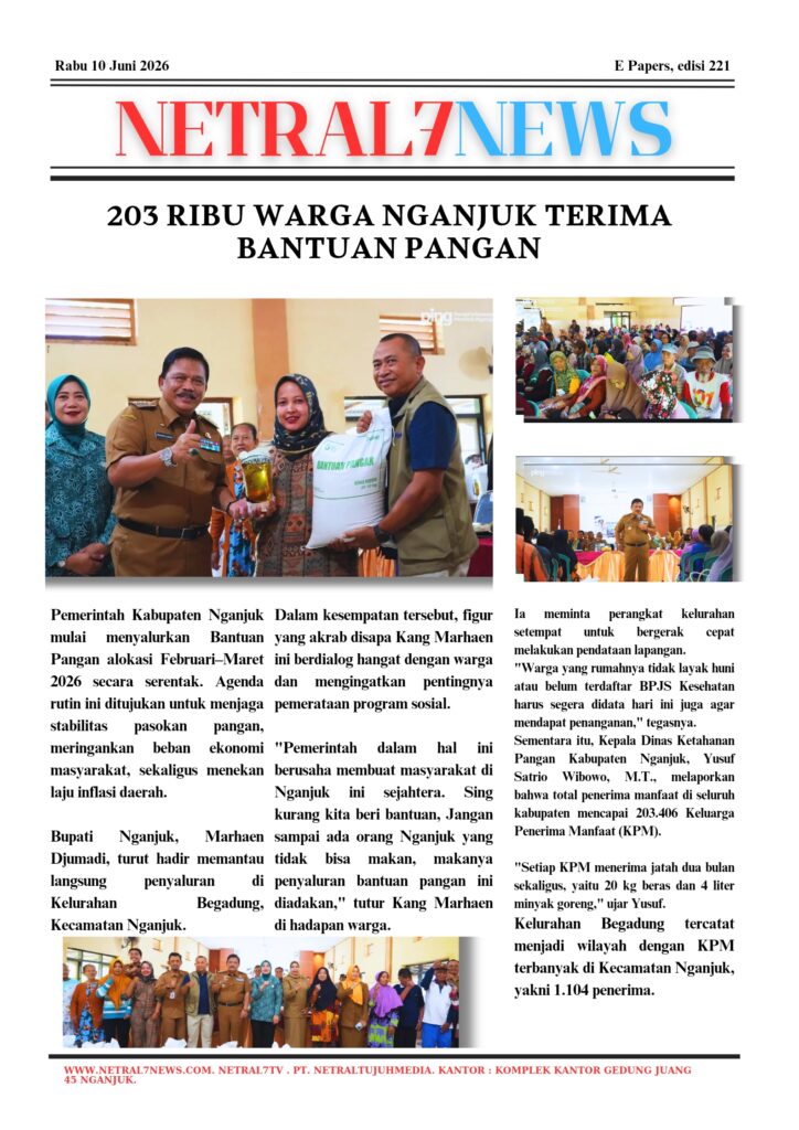 203 Ribu Warga Nganjuk Terima Bantuan Pangan